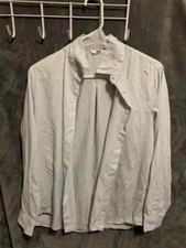 Uniqlo Shirt Adult Mens Medium White Short Sleeve Button Up Dress Casual Shirt 