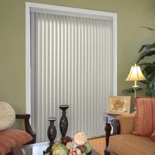 Room Darkening Vertical Blind Kit for Sliding Door Window 78" x 84" Pearl Gray