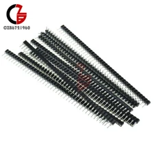 20PCS Strip Tin PCB Female IC Breakable 40pin Single Row Round Header Socket Kit