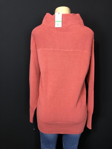 Ella Moss Ramona Faded Rose Mock Neck Sweatshirt Juniors Size L Casual Knit Tops - Picture 4 of 12