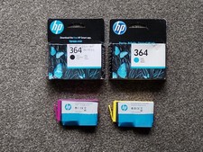 ORIGINAL HP 364 BLACK CYAN MAGENTA YELLOW INK CARTRIDGES SET. 2016 - 2025, NEW