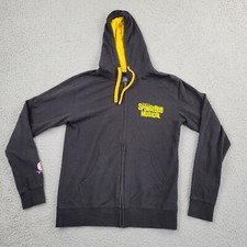 Nickelodeon The SpongeBob Musical Hoodie Mens XS Black Full Zip Long Sleeve