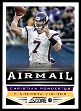 2013 Score Air Mail Christian Ponder Minnesota Vikings #238