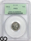 1912 Barber Dime, PROOF, PCGS PR 63 * Old Green Label, Ultra CAMEO Look, Stunner