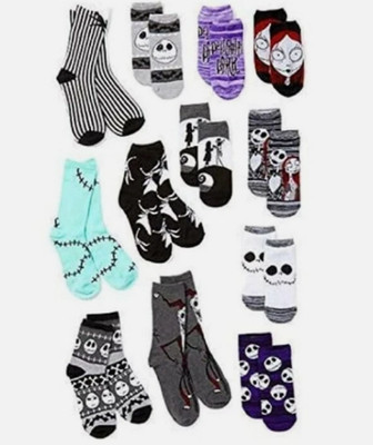 Nightmare Before Christmas 12 Days; 25-Year Anniversary Advent Women's Socks New