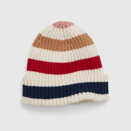 NUEVO CON ETIQUETAS GAP CashSoft Gorro a Rayas Acanalado Talla Única Preppy Acogedor Invierno Informal Sombrero - Imagen 7 de 7