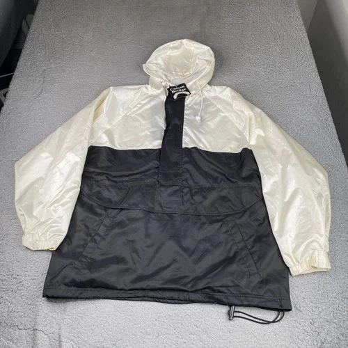 Canyon Bridge Rain Jacket Mens Large Black Windbreaker Hooded Nylon NEW NWT - product listing photo
