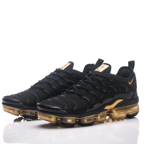 Nike Air VaporMax TN Plus Negro Dorado Hombre’s Talla Tenis Zapatos para Correr - Imagen 6 de 17