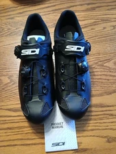 New Sidi Genius 10 nero nero EU 42.5 US 9.5 black road bike cycling $350 Orig. 
