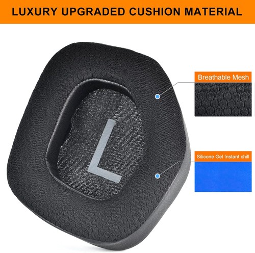 AW988 Silicone Gel Instant chill Ear Pads - defean Replacement Earpads Black - Zdjęcie 4 z 7