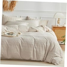 Boho Duvet Cover Set Size,Striped Duvet Cover Microfiber Bedding Queen Khaki