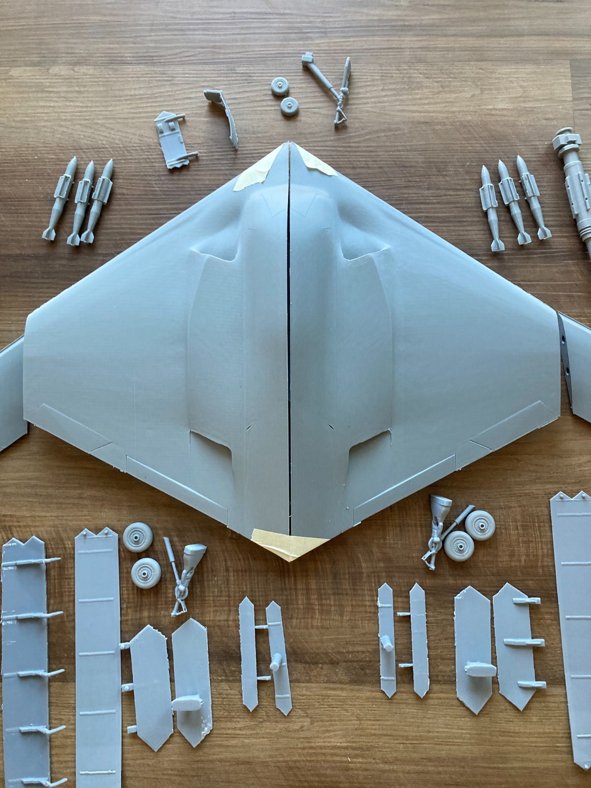 1:48 scale B-21 Raider-Stealth Bomber Gen 2 Model Kit-Disassembled and ...