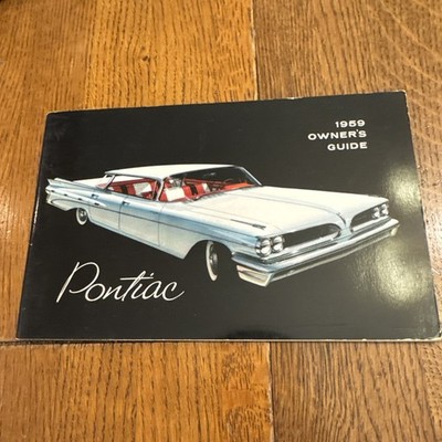 1959 Pontiac Owners Manual User Guide Reference Operator Book Fuses Fluids OEM