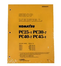 Komatsu PC25-1/PC30-7/PC40-7/PC45-1 Service Repair Manual - Part # SEBM020S0707