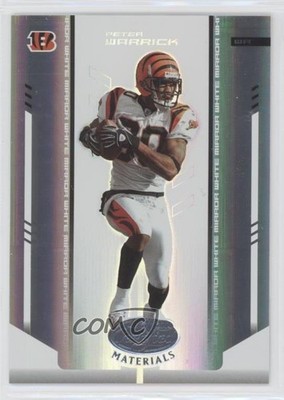 2004 Leaf Certified Materials Mirror White 86/150 Peter Warrick #25 3c7