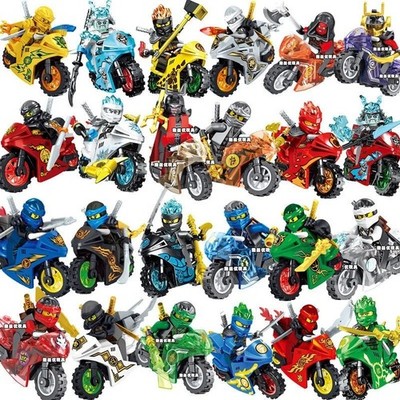 Lot of 24 Ninjago Minifigures Kai Jay Sensei Wu Master Building Blocks Toys OY