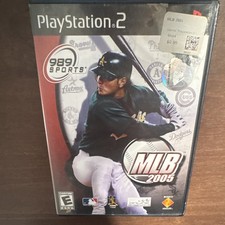 989 Sports MLB 2005 Manual Included w/ Case - PS2 E 2005 Baseball Sports