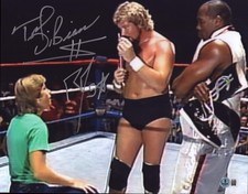 Million Dollar Man Ted DiBiase Rob Van Dam Signed WWE 11x14 Photo BAS COA Auto'd