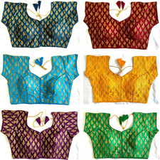 Saree Blouse Readymade Designer Sari Choli Indian Party Wear Bollywood Dress