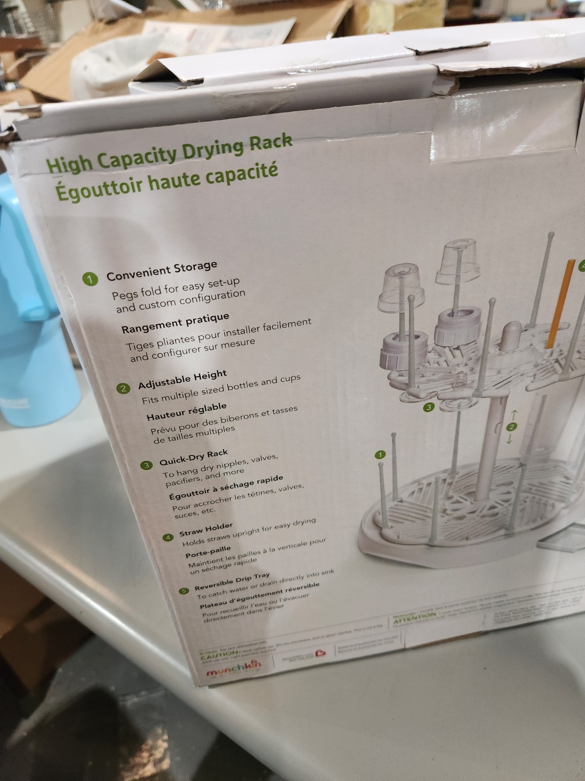 Munchkin high capacity drying rack