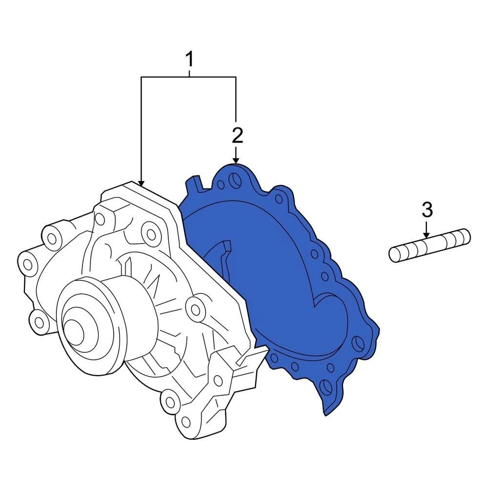 For Toyota Camry 1994-2006 Toyota 1627120020 Engine Water Pump Gasket Foto 4 de 4