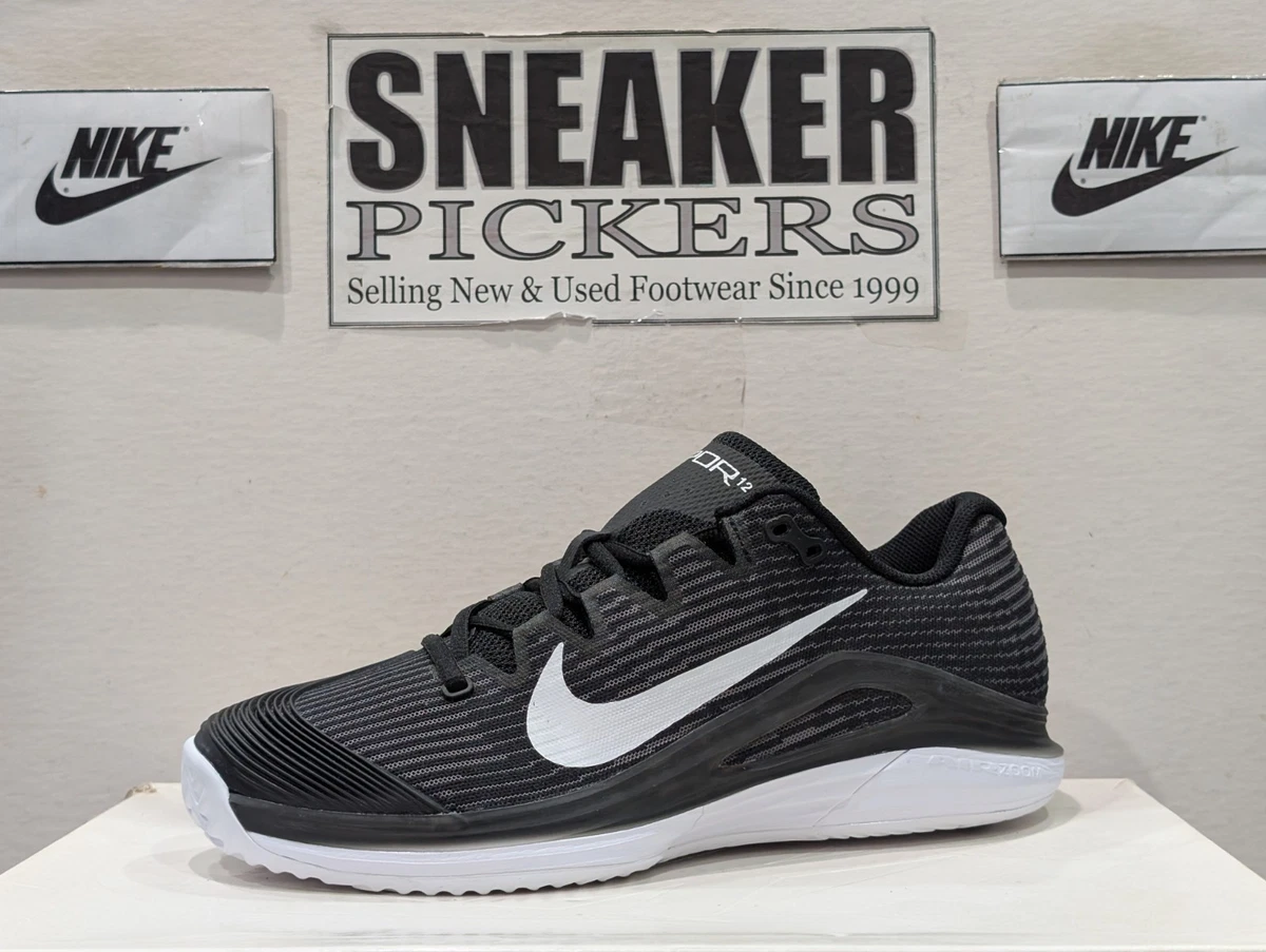 NikeCourt Air Zoom Vapor 12 Clay Black White for Sale