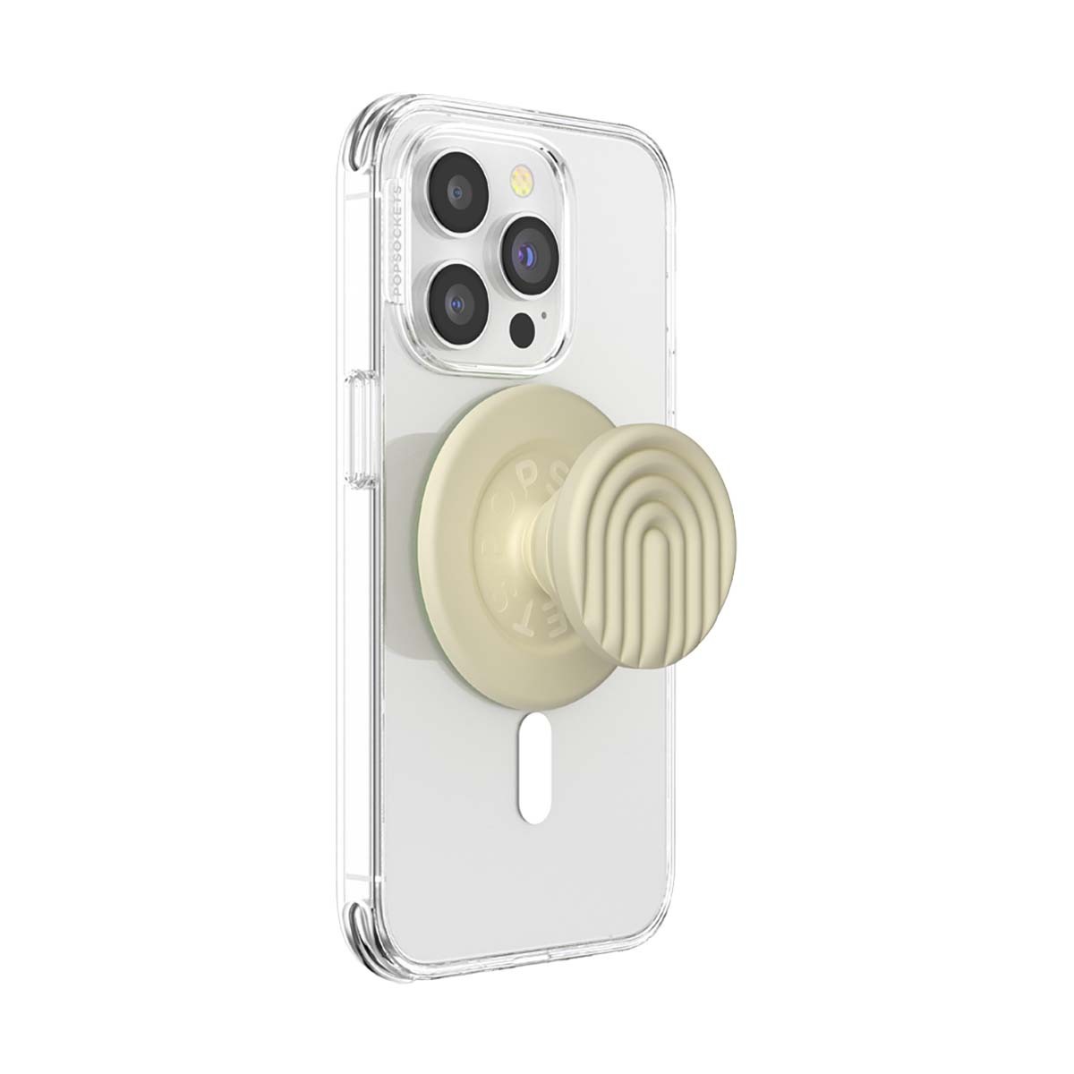 Support de téléphone PopOut Curves vert au design minimaliste - 2