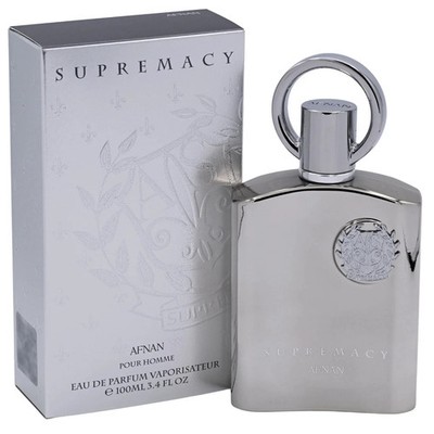100% Authentic Supremacy Silver by Afnan cologne for men EDP 3.4 oz New in Box