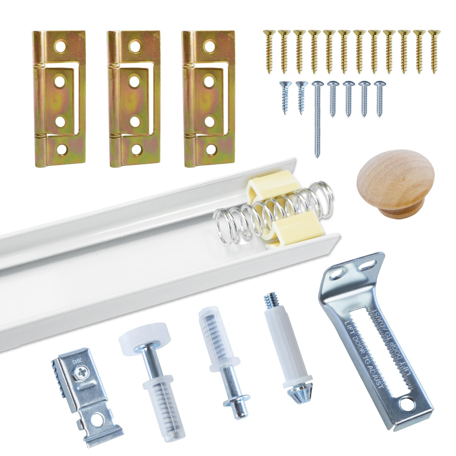 36-Inch Bifold Closet Door Hardware Kit with Track System