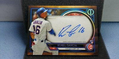 2020 TOPPS TRIBUTE ROBEL GARCIA ROOKIE AUTO #'D 017/150 CHICAGO CUBS RC