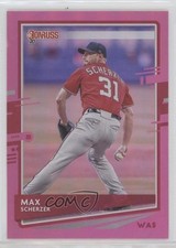 2020 Panini Donruss Photo Variation Holo Pink Max Scherzer (Red Jersey) 0ym3