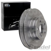 2X Eurobrake Bremsscheiben 300Mm Voll Hinten Passend FÜR MERCEDES-BENZ C-KLASSE