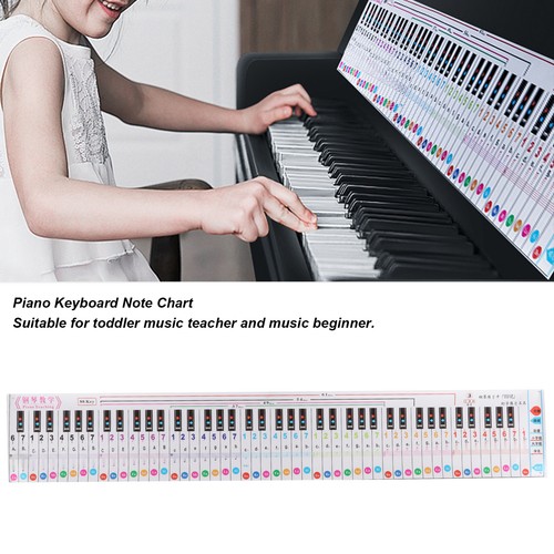 Piano Keyboard Note 88 Key Chart Portable Waterproof Learning Guide For Fing ISP - Picture 3 of 12