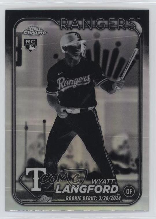 2024 Topps Chrome Update Rookie Debut Negative Refractor Wyatt Langford 1ff8