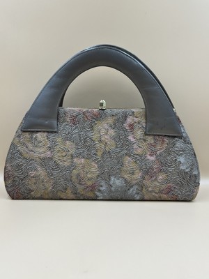 1960's Melbourne Bags Tapestry Curved Handbag
