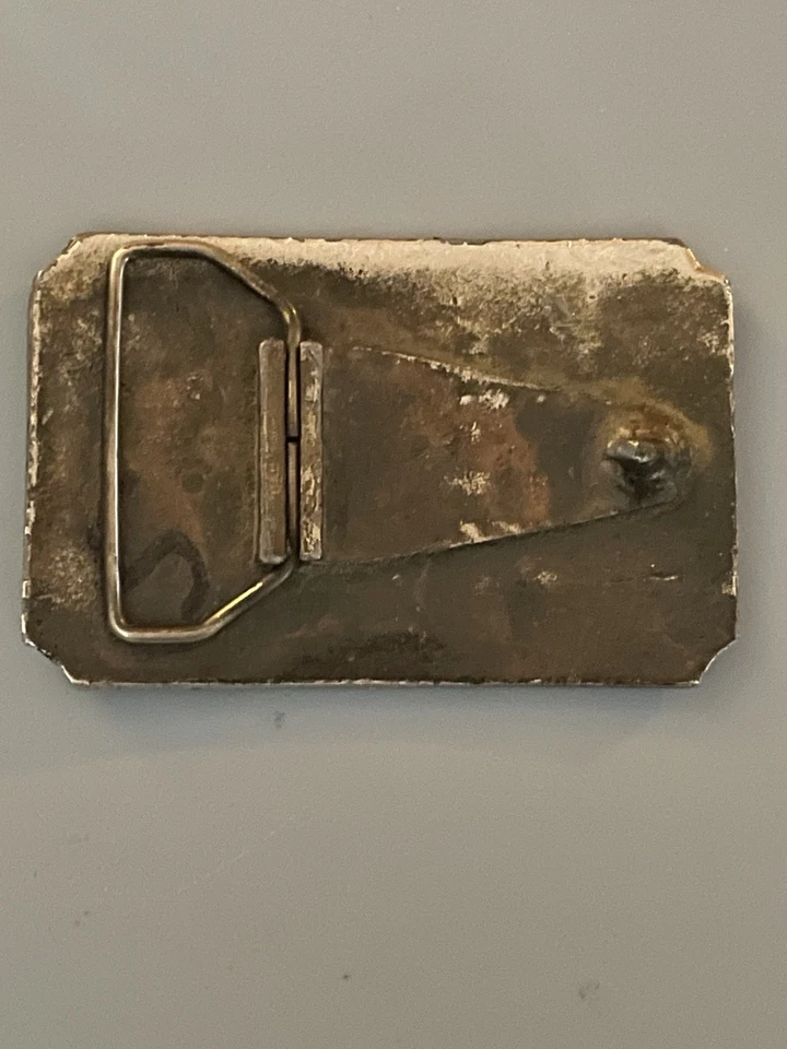 Vintage Marlboro Belt Buckle With Money Clip 1970s Brass Wells Fargo Stagecoach - Image 3 of 4
