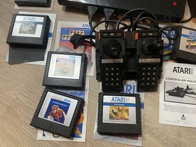 Atari 5200 4 Port Console, Rebuilt Controllers, Power Mod, 9 Games. Fully Tested