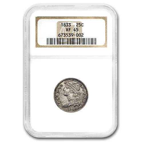 1833 Capped Bust Quarter XF-45 NGC