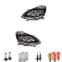 Scheinwerfer Set Halogen H1 FüR Renault Clio III Grandtour Inklusive Lampen