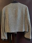Zara Women Black & White Tweed Pattern Bow Button Short Lined Jacket Size M — photo 8
