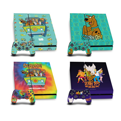OFFIZIELLE SCOOBY-DOO GRAFIKEN VINYL SKIN FOR SONY PS4 CONSOLE & DUALSHOCK 4