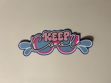 Keep Cool Summer Sunglasses Scrapbook Title Handmade Die Cut Paper Pieced
