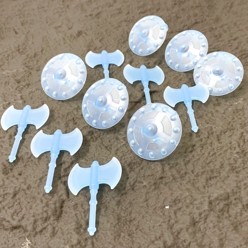 12PCS Shield & Axe Fits 6'' MOTU He-Man Masters of the WWE Universe Accessory