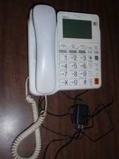 Vintage Landline Corded Telephone with Digital Answering Machine - Untested