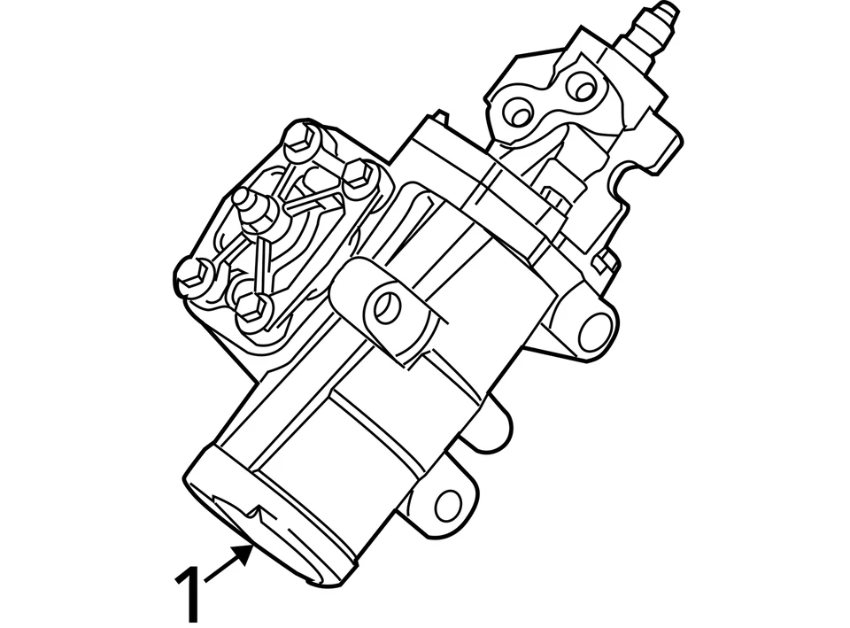 Ford E-350 Super Duty 2010-2021 barra de cambios de dirección y piñón BLWN0 Foto 3 de 3