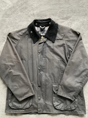 Barbour Bedale Waxed Cotton Jacket Mens Size 40 Corduroy Collar Cray England