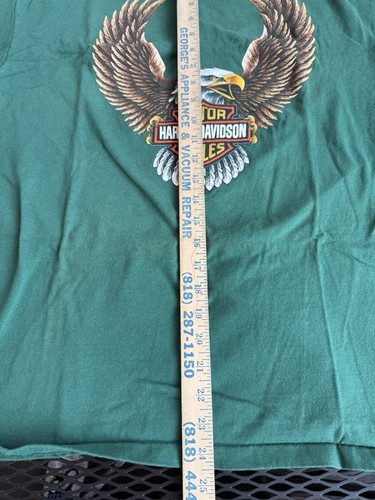 T-shirt vintage Harley Davidson Motorcycles Los Angeles California Eagle XL - Foto 4 di 6