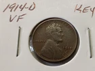 1914-d VF Lincoln Wheat Cent Key Date