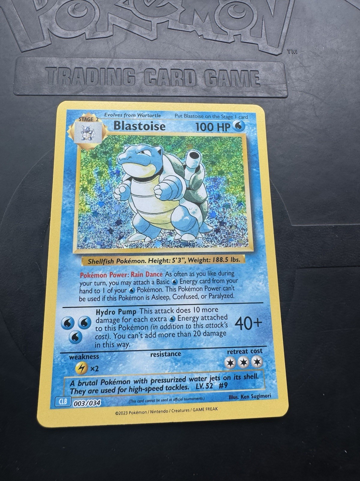 Blastoise 003/034 Trading Card Game Classic Holo LP