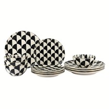 Thyme & Table Emmett 12 Piece Ceramic Dinnerw...